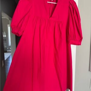 Sugarlips Bright Hot Pink Puff Sleeve women’s  Dress